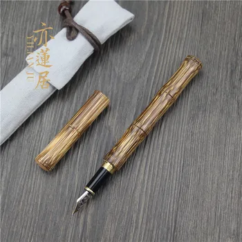 Бесплатная доставка, Бамбуковая ручка-отшельник, ручка для подписи, ручка успешного человека, культурный человек, студент для делового использования