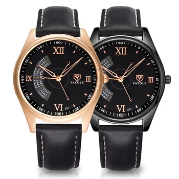 Кварцевые часы для мужчин в роскошном золотом корпусе, трендовая простая и инновационная указка, мужские кожаные часы Relogios Masculino