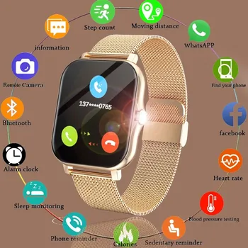 Умные часы Для мужчин И женщин, Спортивные умные часы, Bluetooth, водонепроницаемый умный браслет, монитор артериального давления SleepHeart RateBlood для xiaomi Band