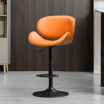 Усовершенствованный Дизайн барного стула с подъемником, Усовершенствованный Дизайн Кофейного кресла с вращающейся спинкой, Современная Простая Легкая Роскошная Мебель для квартиры Mueblesa WXH38YH