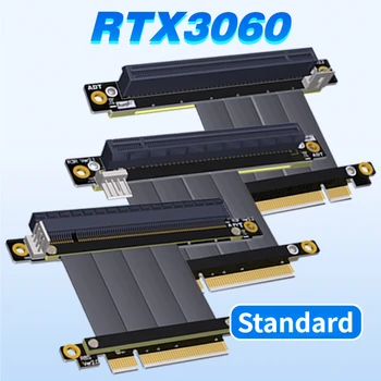 ADT Высокоскоростная Графическая карта 1U2U RTX 3060 PCIE 3,0x16-X8 Riser Cable PCI Express Gen3.0 16x-8x GPU Extender для майнинга