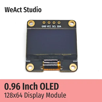 Weaact 0,96 Дюймовый OLED IIC Дисплейный Модуль 128X64 I2C SSD1306 12864 ЖКЭкран Доска Белый Синий Золотой Раковина Высокого Качества