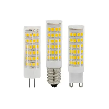 Новейшая мини-лампа E14 переменного тока 220 В 3 Вт 5 Вт 7 Вт 9 Вт 12 Вт светодиодная кукурузная лампа SMD2835 с углом луча 360 замена галогенной люстры
