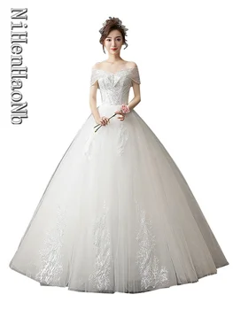 Милые свадебные платья, классическое свадебное бальное платье с V-образным вырезом, элегантное женское платье больших размеров, Vestido De Noiva