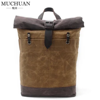 Мужская водонепроницаемая сумка-рюкзак из холста в стиле батик