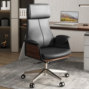 Удобные офисные кресла в скандинавском стиле, Эргономичные Роскошные Офисные кресла для чтения, Офисные кресла из кожи Sillas De Oficina Furniture SY50OC