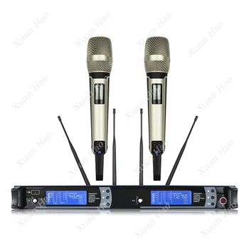 Профессиональный Сценический 2-Канальный Карманный Микрофон Lavalier SKM 9000 True Diversity Беспроводной Микрофон
