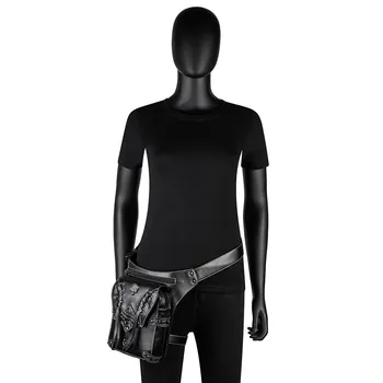 Женская сумка в стиле стимпанк, уличная велосипедная Ретро поясная сумка, мужская модная сумка-мессенджер на одно плечо, женская сумка для мобильного телефона, кошелек