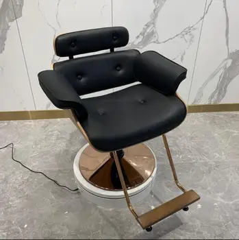 Парикмахерское кресло с опускающимся сиденьем высокого класса для стрижки волос, химической завивки, окрашивания, парикмахерское кресло, специальный простой табурет для парикмахерского салона