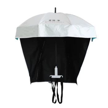 Портативный зонт для сбора чая, Ультралегкий зонт с колпачком, Защита от солнца на открытом воздухе, Двухслойный виниловый креативный зонт от солнца