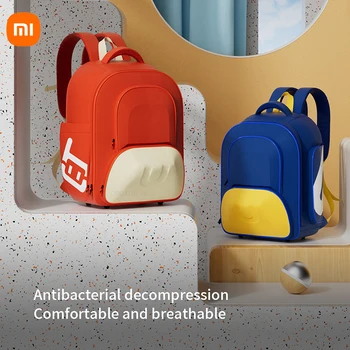 Новый Декомпрессионный Антибактериальный рюкзак Xiaomi Большой емкости, детский школьный рюкзак, легкий водонепроницаемый детский рюкзак 40л