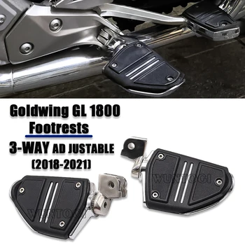 Двойные Направляющие Подставки Для Ног Honda Goldwing GL 1800 Аксессуары Для мотоциклов Шоссейные Крепления GL1800 Tour DCT F6B с 3-полосной Регулировкой