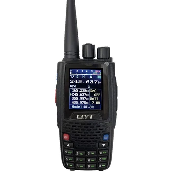 Наружный домофон KT 8R УФ двухстороннее радио KT8R цветной дисплей 5 Вт трансивер QYT Четырехдиапазонный ручной двухстороннее радио KT-8R