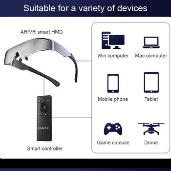 3D VR /VR смарт-очки с гигантским 200-дюймовым экраном и таким же экраном, Стерео Cinema Pro Очки виртуальной реальности для iPhone Android-смартфона