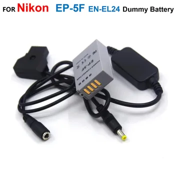 Соединитель постоянного тока EP-5F EN-EL24 с фиктивной батареей + EH-5A D-TAP Dtap 12-24 В Понижающий кабель питания Для фотокамеры Nikon 1 J5 1J5