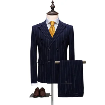 Сшитое на заказ Свадебное платье Жениха, блейзер, брюки, деловые классические брюки высокого класса ZHA06-97999