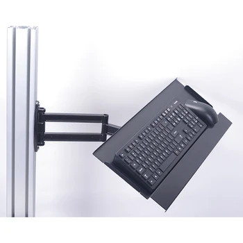 Алюминиевый Лоток для клавиатуры и мыши Поворотный Держатель Настенная Подставка для клавиатуры Кронштейн для Simracing MOD Симулятор гоночных игр