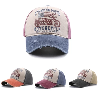 Бейсболки из американского промытого хлопка, Весенне-летняя шляпа Snapback, Приталенные Кепки в стиле хип-хоп, Уличные Повседневные разноцветные мужские и женские Шляпы