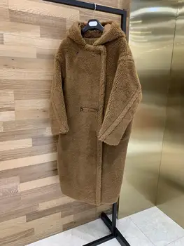 2023 зимнее женское новое шерстяное пальто Высокого качества Модный темперамент Тонкий Мягкий и удобный