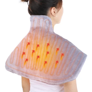 Электрическое одеяло, грелка для спины и шеи, зимой согревающий жилет для снятия боли в мышцах плеч, ног, коврик, который можно стирать в машине