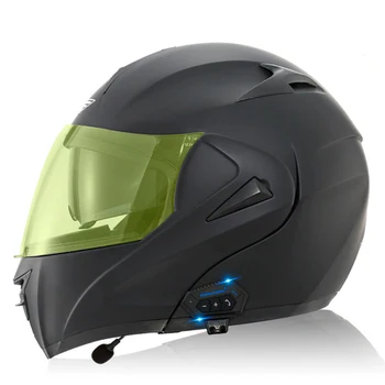 Высококачественный точечный сертификат, Откидывающийся Шлем, наушники для ночного видения, шлемы из углеродного волокна, мотоциклы