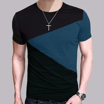 № 2 A1148 Дизайн, Мужская футболка, приталенная футболка с круглым вырезом, Мужская рубашка с коротким рукавом, Повседневная футболка, Топы, короткая рубашка, Размер M-5XL
