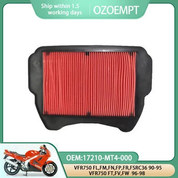 Воздушный фильтр мотоцикла OZOEMPT Применяется к VFR750 FL, FM, FN, FP, FR, FSRC36 90-95 VFR750 FT, FV, FW 96-98 OEM: 17210-MT4-000