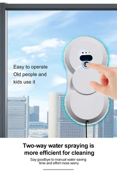 Ультратонкий робот-пылесос Робот для чистки окон Электрический Стеклянный пульт дистанционного управления для дома