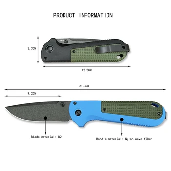 BM 430 BK Redout Складной Карманный Нож Открытый D2 Сталь EDC Ножи Для Выживания Высокой Твердости Инструмент Для Кемпинга Универсальный Тактический Нож