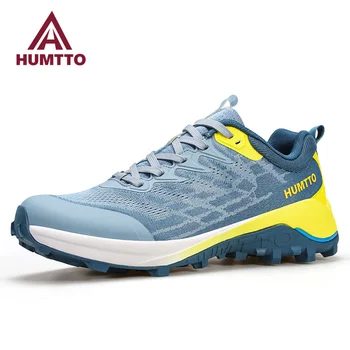 HUMTTO, новые мужские кроссовки для бега, роскошные дизайнерские кроссовки для бега, мужские дышащие кроссовки для спортзала, теннисные кроссовки, Летняя черная мужская спортивная обувь