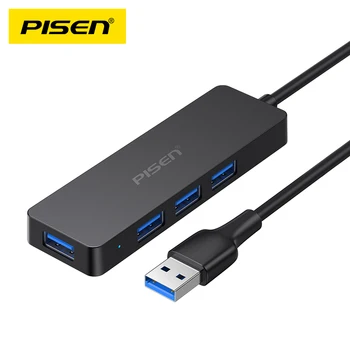 PISEN USB Концентратор 4 Порта Мультиразветвитель 5 Гбит/с Высокоскоростной OTG Адаптер USB 3,0 к USB Док-станции Расширения Для Портативных Компьютерных Аксессуаров