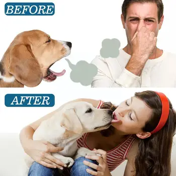 1шт 59 мл Спрей для чистки зубов домашних животных, спрей для удаления пятен и неприятного запаха изо рта, спрей для собак, Чистка кошек, N1B9