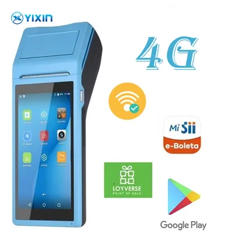 4G Android Чековый принтер Бесплатное приложение для сканирования 5,5-дюймовых Pos и QR-кодов 4G Mobile Pos С принтером