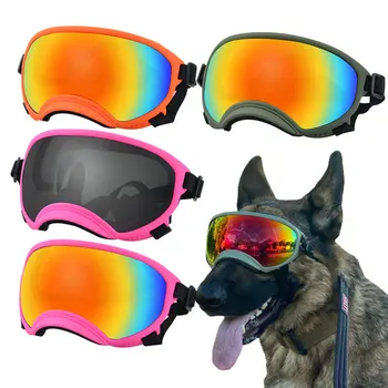Очки для домашних животных, Солнцезащитные очки для собак, Средние и большие Военные Лыжные очки для собак, Ветровые стекла, солнцезащитный крем и аксессуары для прилива