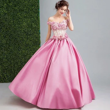 Элегантное бальное платье, женские пышные платья, платья для выпускного вечера с цветами, вечерние платья, Праздничное платье Abendkleider robe de mariée