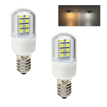 Светодиодная лампа T22 E12 E14 2 Вт переменного тока 220 В, яркая светодиодная консервная лампа, вытяжка для холодильника, Швейная машина, Подсветка для микроволновой печи