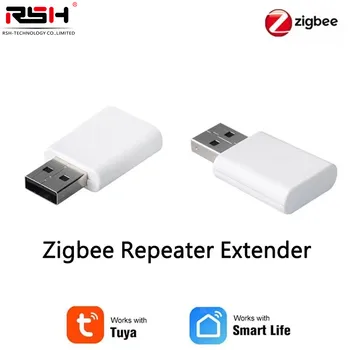 Ретранслятор сигнала Tuya ZigBee 3.0 USB Удлинитель Устройства Smart Life App Mesh Домашний ассистент Deconz Автоматизация