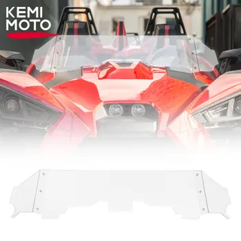Лобовое стекло KEMIMOTO Front PC Наполовину Совместимо с Polaris Slingshot SL SLR S R GT LE Signature 2015-2023 #2882154 Ветроотражатель