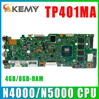 Материнская плата TP401MA TP401MAS TP401MARB TP401MAR R406MA J401MA Материнская плата ноутбука N4000/N5000 4GB/8GB-RAM SSD-32G/64G/128G