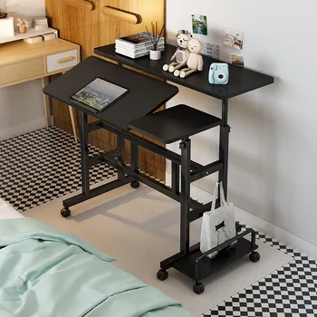 Простой письменный стол для подъема ноутбука Настольный верстак Подвижный Складной Маленький письменный стол