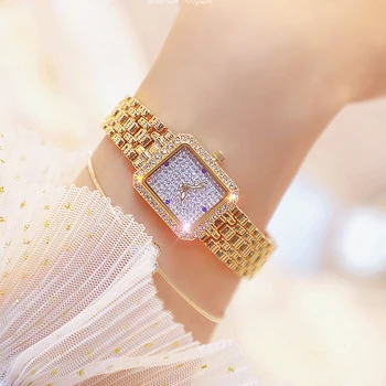 2023 Женские часы Известного бренда, креативные модные женские наручные часы с Маленьким циферблатом, Квадратные золотые часы, Женские наручные часы Reloj Mujer